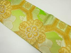 アンティーク　蜀江に華紋・桐模様織り出し袋帯（材料）